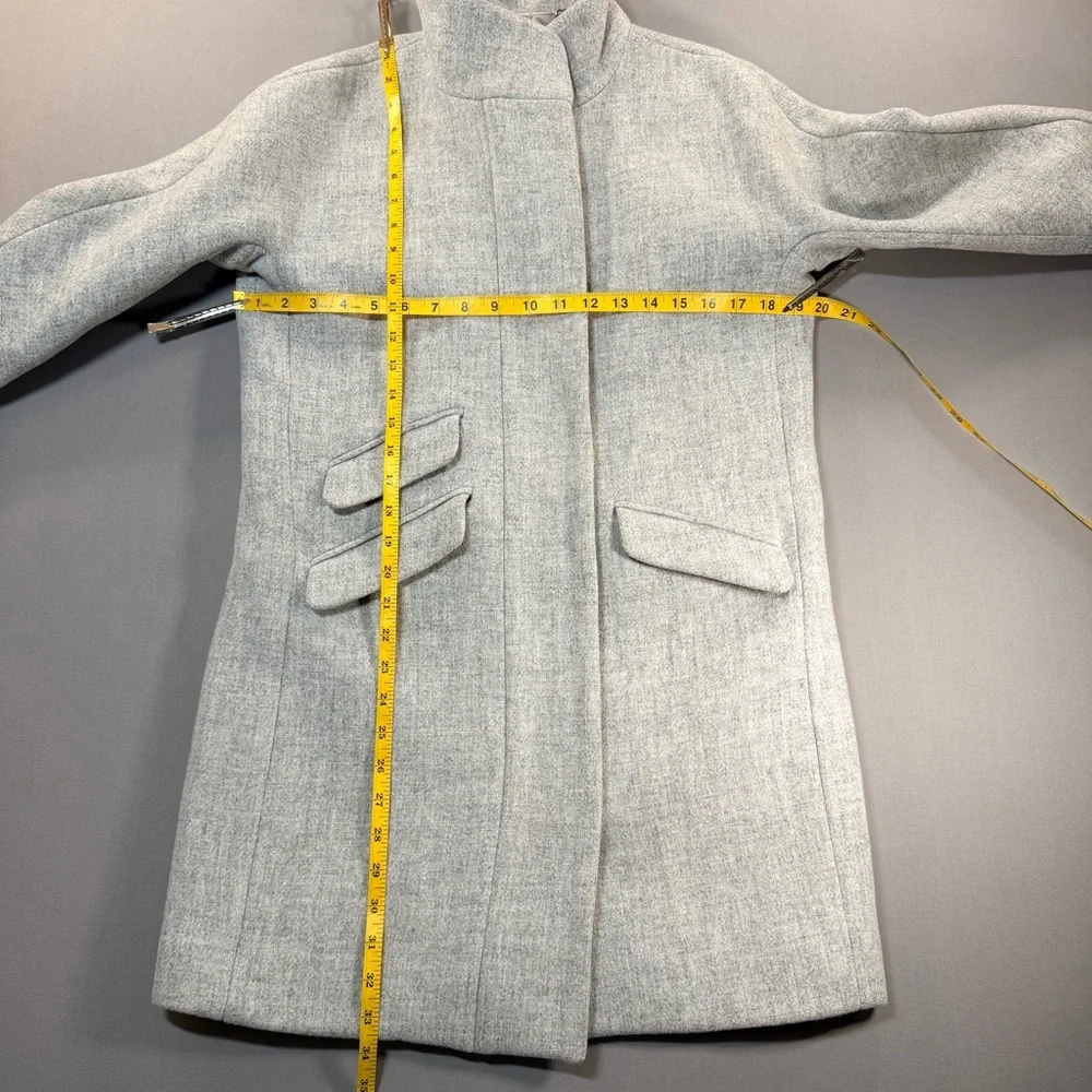 J. Crew Cocoon Coat in Italian Stadium Cloth by Nello Gori, Zip-Up - Womens 4 - Picture 15 of 16